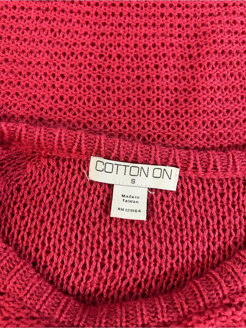 Cotton On Raspberry Crewneck Ribbed Sweater - Picture 4 of 7